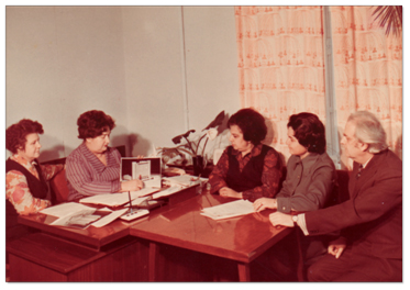 Планерка в кабинете главного санитарного врача»,1980 г.,